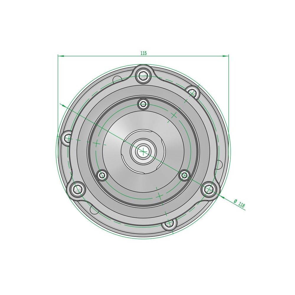 High Hat Bowl Riser Slidekamera - Farbe: SchwarzMaterial: Aluminium und Stahl 
AF-15 High Hat Bowl Riser für 75mm/100mm/150mm