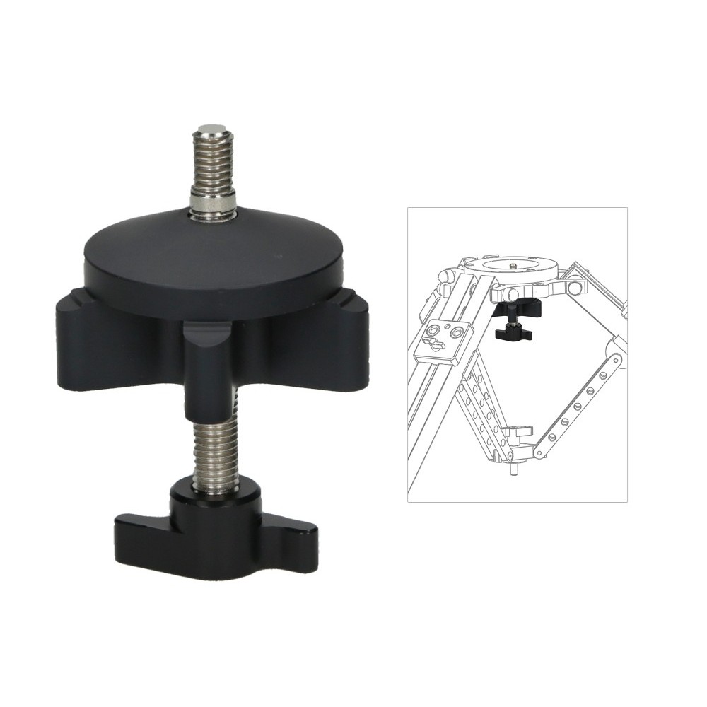 75/100mm quick mount set for ATLAS MODULAR Slidekamera - The set consist of 75/100mm self leveling disc for tripods and 3/8" uni