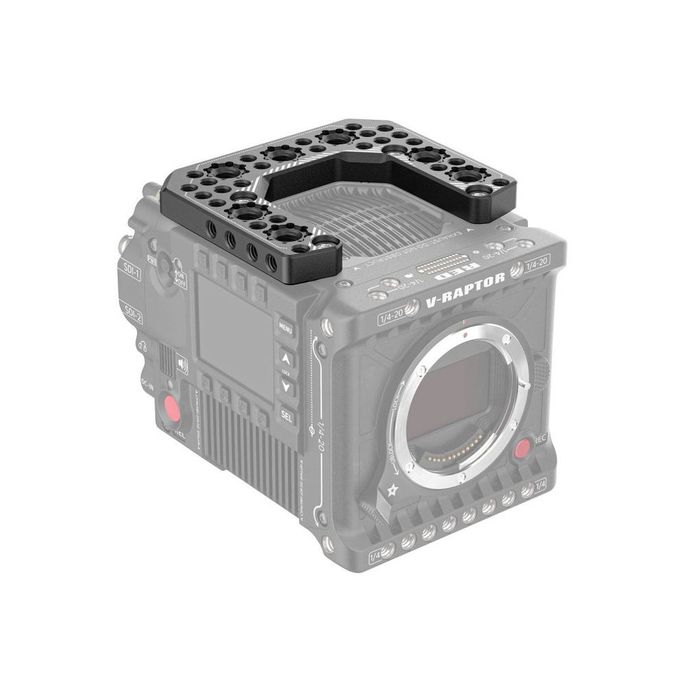 Top Plate für RED V-Raptor 8Sinn - - 4 Befestigungspunkte zwischen Platte und Kamera- 1/4" Befestigungspunkte- 3/8"