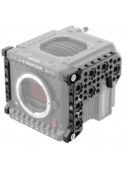 Rechte & linke Seitenplatte für RED V-Raptor 8Sinn - - zweiteiliges Set- 1/4" Befestigungspunkte- Arri Aufnahmepunkte (+ 3/8"