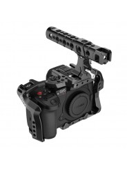 Panasonic GH5 / GH5M2 /GH5s Cage V2 8Sinn - - 1/4" Befestigungspunkte- Eine Befestigungsschraube (unten)- Kalte Schuhhalterung-