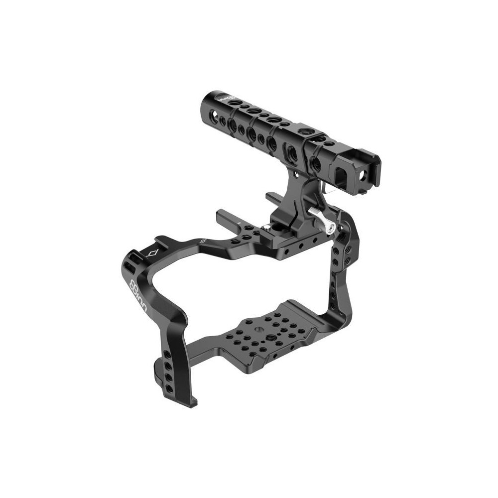 Panasonic GH5 / GH5M2 /GH5s Cage V2 8Sinn - - 1/4" Befestigungspunkte- Eine Befestigungsschraube (unten)- Kalte Schuhhalterung-