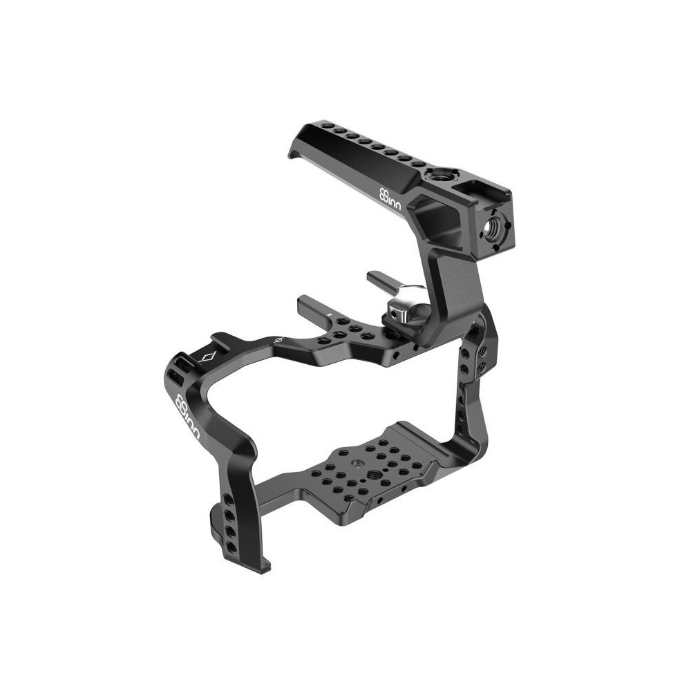 Panasonic GH5 / GH5M2 /GH5s Cage V2 8Sinn - - 1/4" Befestigungspunkte- Eine Befestigungsschraube (unten)- Kalte Schuhhalterung-