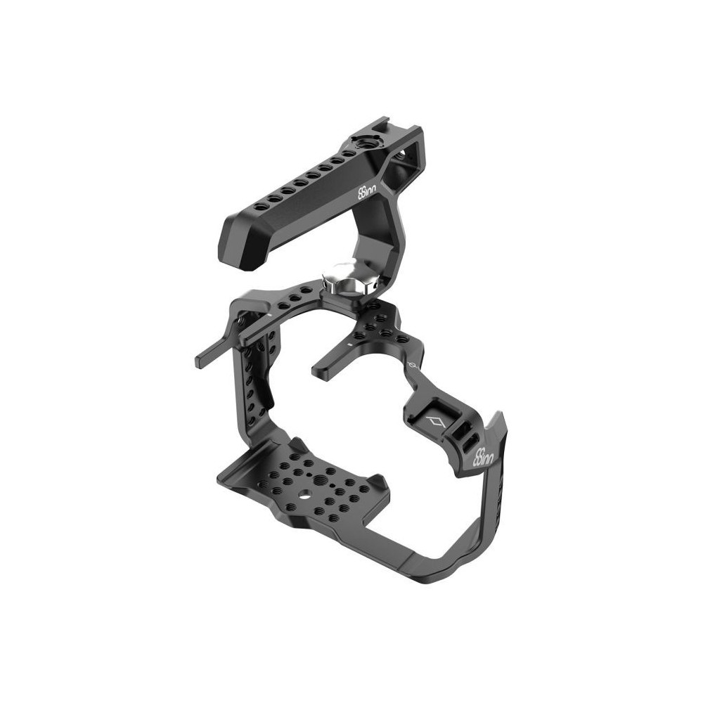 Panasonic GH5 / GH5M2 /GH5s Cage V2 8Sinn - - 1/4" Befestigungspunkte- Eine Befestigungsschraube (unten)- Kalte Schuhhalterung-