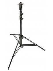 Schwarz verchromtes 3-teiliges Stahlstativ Manfrotto - 
Hochbelastbares Fotostativ für Location- oder Studio-Aufnahmen
Doppelt