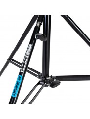 Schwarzes Aluminium Seniorenstativ Manfrotto - 
Professionelles Fotostativ für Location- oder Studioaufnahmen
Doppelt