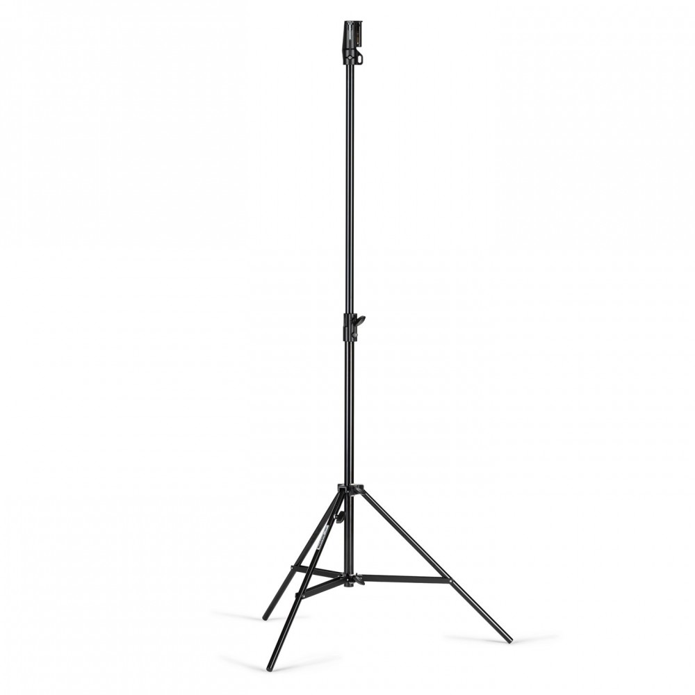 Stand Lighting Cine Steel Black Manfrotto - 
Maximum Height: 212cm
Minimum Height:131cm
Closed Length: 112cm
Risers: 1
Max Load: