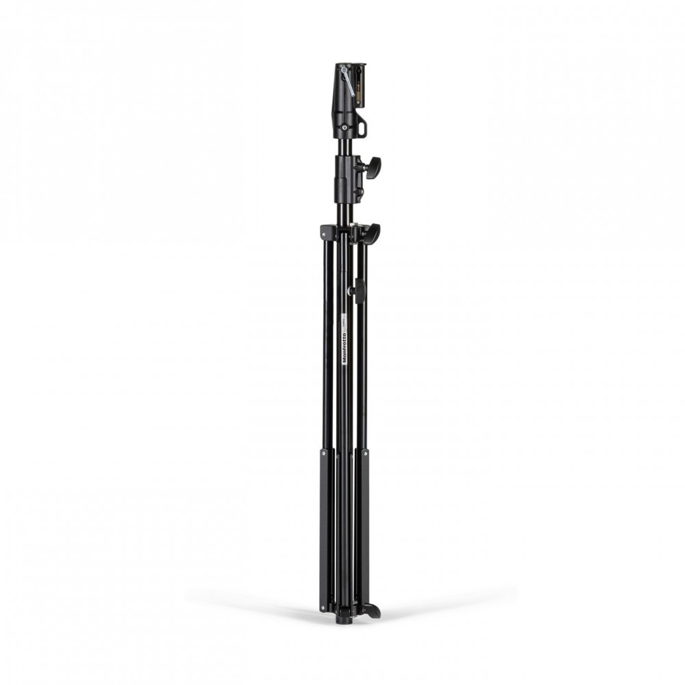 Stand Lighting Cine Steel Black Manfrotto - 
Maximum Height: 212cm
Minimum Height:131cm
Closed Length: 112cm
Risers: 1
Max Load: