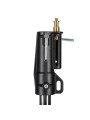 Stativ Beleuchtung Cine Stahl Schwarz Manfrotto - 
Maximale Höhe: 212cm
Minimale Höhe: 131cm
Geschlossene Länge: