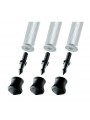 Kurzer Spike und Gummifuß - 30mm (3er Set) Gitzo - 
Stativzubehörsatz mit 3 kurzen Spike- und Gummikappenfüßen
30mm Fuß-Diame