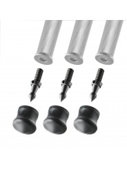 Short Spike And Rubber Foot - 38mm (Set of 3) Gitzo - 
Tripod accessory set of 3 short spike and rubber cap feet
38mm foot diame