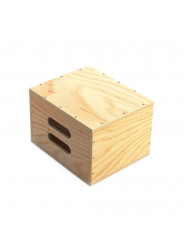 Mini Apple Box Full Udengo - Size: 8" x 10" x 12" (20,4 cm x 25,5 cm x 30,5 cm)Weight: 6,6 lbs (3,0 kg) 
Material: 12mm birch/pi