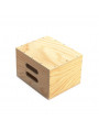 Mini Apple Box Full Udengo - Größe: 8" x 10" x 12" (20,4 cm x 25,5 cm x 30,5 cm)Gewicht: 6,6 lbs (3,0 kg) 
Material: 12mm