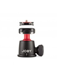 Joby Głowica BallHead 3K (Schwarz/Rot) Joby - Präzisionsgefertigter Kugelkopf mit Wasserwaage, 1/4''-20-Schnellverschlussclip un