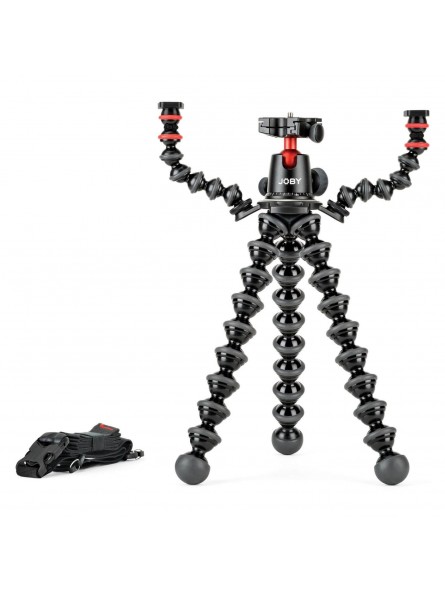 GorillaPod 5K Rig Joby - Patentiertes GorillaPod-Kugelkopfdesign mit gummierten Griffen Sichere Hauptkamera plus 2 Geräte mit ei