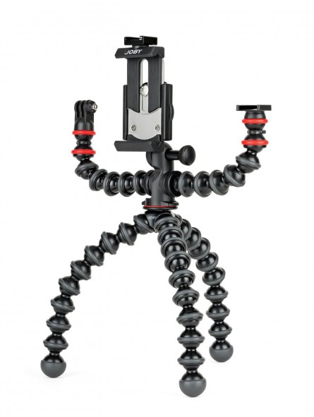 Joby GorillaPod Mobile Rig Joby - Patentiertes GorillaPod-Kugelkopfdesign mit gummierten Griffen Sichern Sie jedes Smartphone im