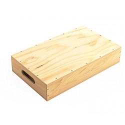 Apple Box Half Udengo - Size: 4" x 20" x 12" (10 cm x 51 cm x 30,5 cm)Weight: 7.9 lbs (3.6 kg) Material: 12mm birch/pine plywood