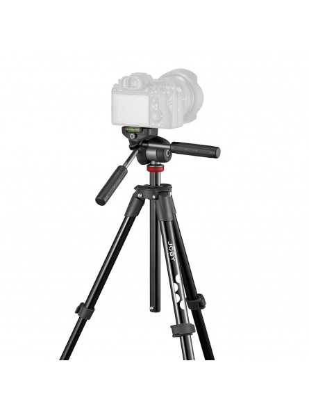 Compact Advanced Joby - 
Full Size Tripod with JOBY DNA
Uses Same QR Plate as GorillaPod 3K Kit
Clever 3-way tripod head
Folds a