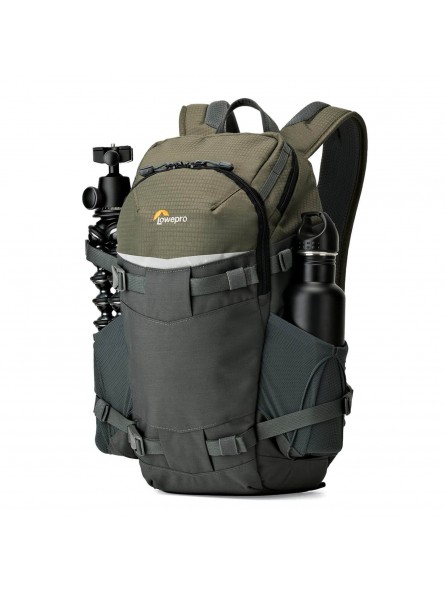 Flipside Trek BP 250 AW Lowepro - 
Carries a compact DSLR or mirrorless camera kit plus a tablet
Flipside body-side access with 