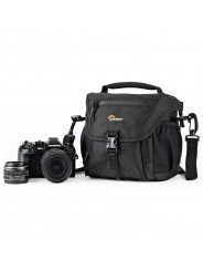 Nova 140 AW II, Black Lowepro - 
Fits mirrorless camera or compact DSLR with attached 17-85mm ...
All Weather AW Cover™, water r