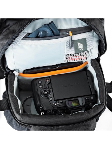 Nova 140 AW II, Black Lowepro - 
Fits mirrorless camera or compact DSLR with attached 17-85mm ...
All Weather AW Cover™, water r