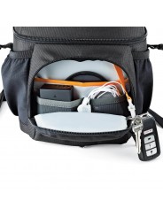 Nova 140 AW II, Black Lowepro - 
Fits mirrorless camera or compact DSLR with attached 17-85mm ...
All Weather AW Cover™, water r