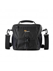 Nova 170 AW II Black Lowepro - 
Fits DSLR with attached 24-105mm lens, 1-2 extra lenses &amp; flash
All Weather AW Cover™, water