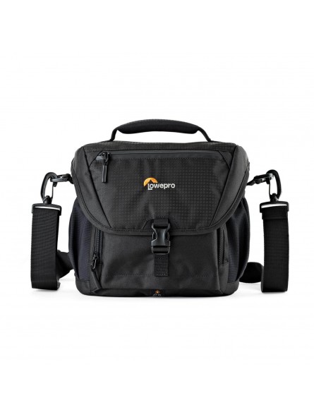 Nova 170 AW II Black Lowepro - 
Fits DSLR with attached 24-105mm lens, 1-2 extra lenses &amp; flash
All Weather AW Cover™, water