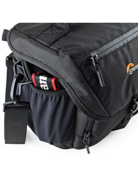 Nova 170 AW II Black Lowepro - 
Fits DSLR with attached 24-105mm lens, 1-2 extra lenses &amp; flash
All Weather AW Cover™, water