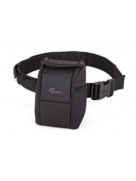 ProTactic Lens Exchange 100 AW Lowepro - 
Temporarily holds 2 lenses during exchange
Easy-grip main handle for smooth, single-ha