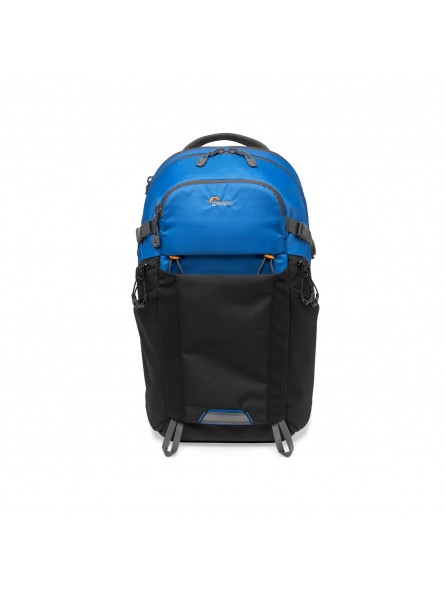 Photo Active BP 200 AW Blue/Black Lowepro - Das QuickShelf™-Trennsystem lässt sich zu einem 3-stöckigen Regal öffnen oder flach 