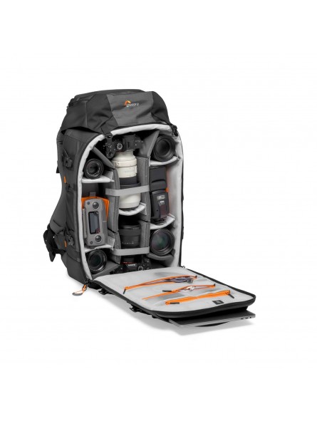 Pro Trekker BP 550 AW II Lowepro - 
Fits 2-3 Pro Mirrorless/DSLR with 400mm, 4-6 lenses + 2 flash
MaxFit divider system for maxi