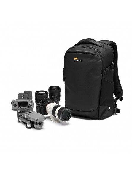 Flipside BP 300 AW III Black Lowepro - 
Fits Mirrorless with 70-200mm lens plus 3-4 additional lenses
Full backside access with 