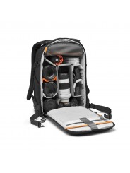 Flipside BP 300 AW III Black Lowepro - 
Fits Mirrorless with 70-200mm lens plus 3-4 additional lenses
Full backside access with 