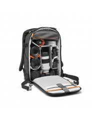 Flipside BP 300 AW III Dark Grey Lowepro - 
Fits Mirrorless with 70-200mm lens plus 3-4 additional lenses
Full backside access w