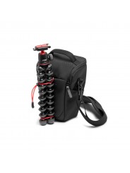 Advanced III Holster M Manfrotto - 
Holds a Mirrorless camera with 24-70/4 lens attached
Top loading holster bag for easy quick-