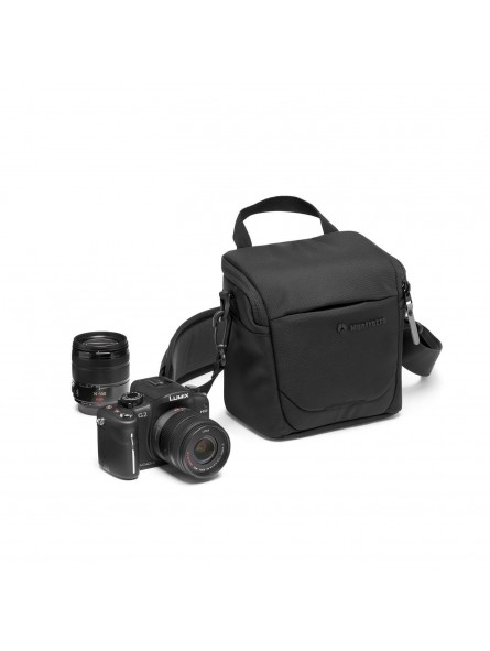 Advanced Shoulder bag S III Manfrotto - 
Holds compact system cameras with 1 extra lens
Padded adjustable dividers for customize