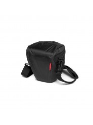 Advanced Holster S III Manfrotto - 
Holds a Pro mirrorless camera with medium sized lens attached
Top opening holster bag for ea