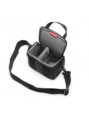 Advanced III bag XS Manfrotto - 
Carries a small mirrorless camera with 1 extra lens
Padded adjustable dividers for customized f