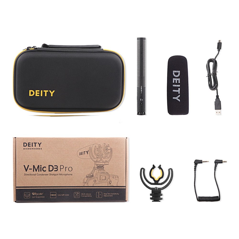 Video Series V-MIC D3 PRO Location Kit Deity Microphones - 
Super Cardioid Pickup Pattern
Out-of-the-box compatibility with Came