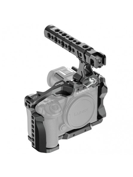 Panasonic LUMIX S5II / S5IIX Cage 8Sinn - - 1/4" Befestigungspunkte- 3/8" Befestigungspunkte mit Arri-Aufnahmebolzen- M4
