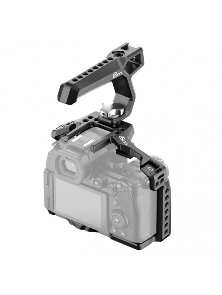 Panasonic LUMIX S5II / S5IIX Cage 8Sinn - - 1/4" Befestigungspunkte- 3/8" Befestigungspunkte mit Arri-Aufnahmebolzen- M4