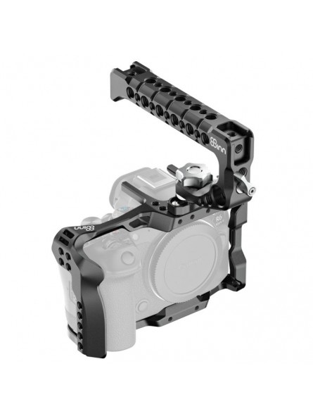 Canon EOS R/R5/R6/R6M II Cage 8Sinn - - 1/4" Befestigungspunkte- M4 Befestigungspunkte- Riemenhalter- Kaltschuhbefestigung-