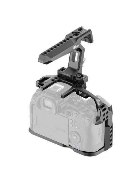 Canon EOS R/R5/R6/R6M II Cage 8Sinn - - 1/4” mounting points- M4 mounting points- strap holders- cold shoe mount- lightweight bu