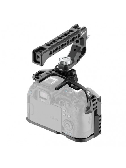 Canon EOS R/R5/R6/R6M II Cage 8Sinn - - 1/4” mounting points- M4 mounting points- strap holders- cold shoe mount- lightweight bu