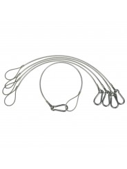 Sicherheit Wire Heavy Duty Set Udengo - 
5x Sicherheitskabel 3mm in der Länge Ihrer Wahl
Zuverlässiger Schutz für Ihre wertvolle