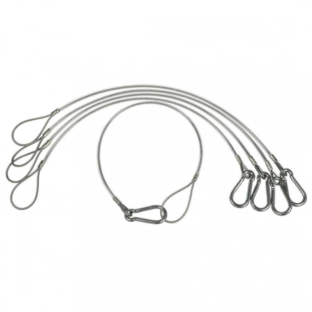 Sicherheit Wire Heavy Duty Set Udengo - 
5x Sicherheitskabel 3mm in der Länge Ihrer Wahl
Zuverlässiger Schutz für Ihre wertvolle