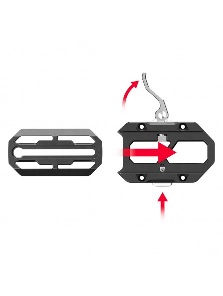 8Sinn Riser Plate II 8Sinn - - Beidseitige Sicherheitsverschlüsse- Schnellspannsystem- Kompatibel mit 8Sinn Arca Swiss Plate 8Sinn Riser Plate II 8Sinn - - Beidseitige Sicherheitsverschlüsse- Schnellspannsystem- Kompatibel mit 8Sinn Arca Swiss Plate