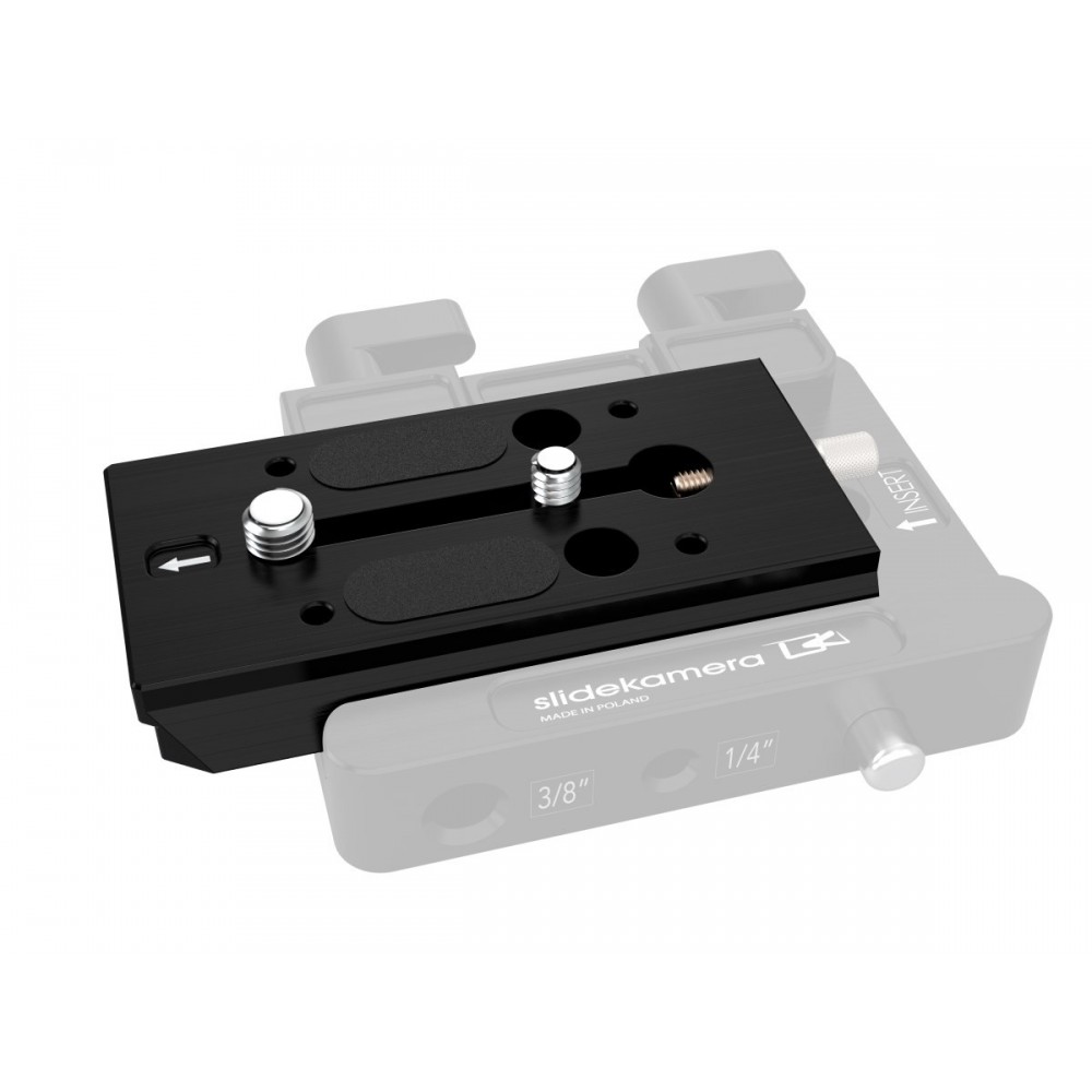 B-Stock AK-101 sliding plate for AKC-3 adapter Slidekamera - Größe: 90 mm x 50 mm x 11 mm Farbe: schwarzGewicht: 0,1 kgMaterial: