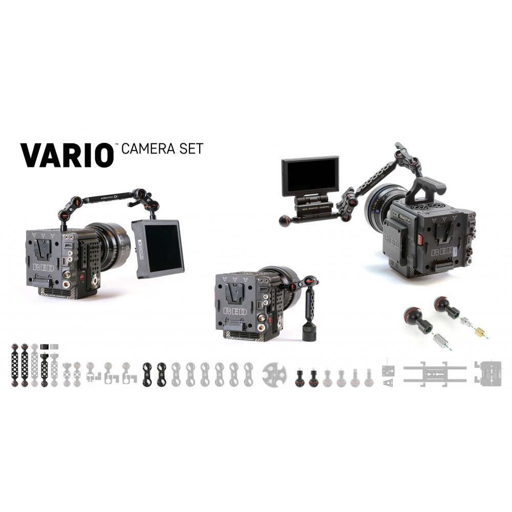 Vario Kamera Set Slidekamera - Mehrzweck-Montagelösung für Kameraausrüstung. Es ist wie LEGO für große Jungs.Video: https://vime